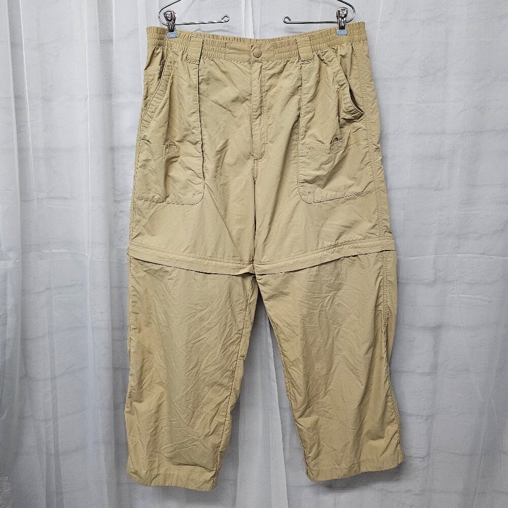 Islamorada Quest Tan Convertible Utility Cargo Hiking Outdoor Gorpcore Pants L